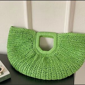 New Green Woven Women's Bag